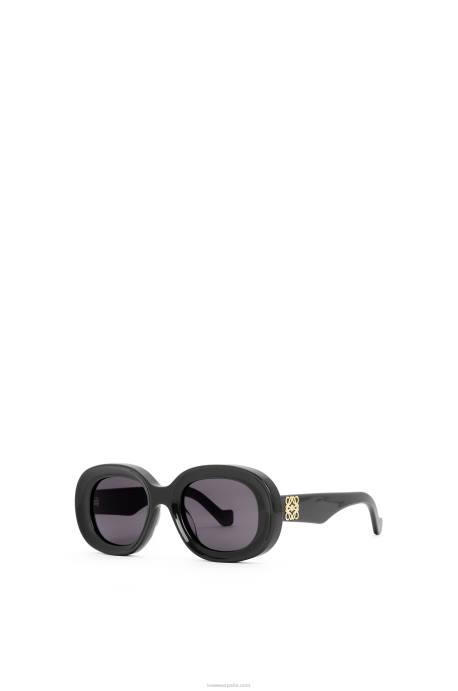 Loewe mujer gafas de sol ovaladas de acetato LP641482 negro