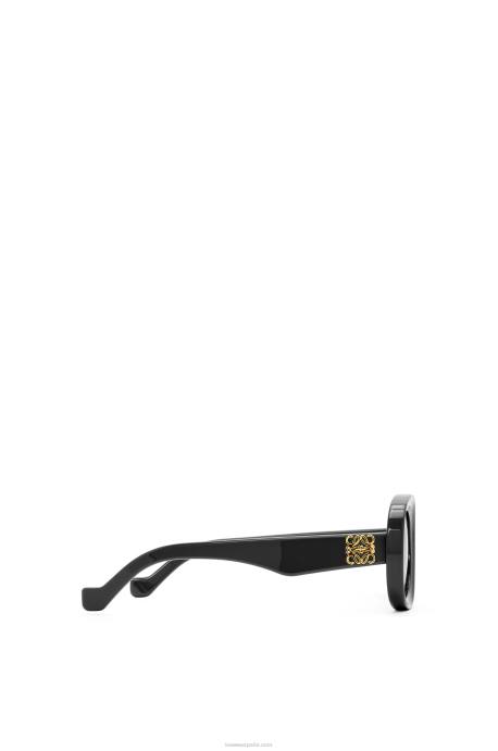 Loewe mujer gafas de sol ovaladas de acetato LP641482 negro