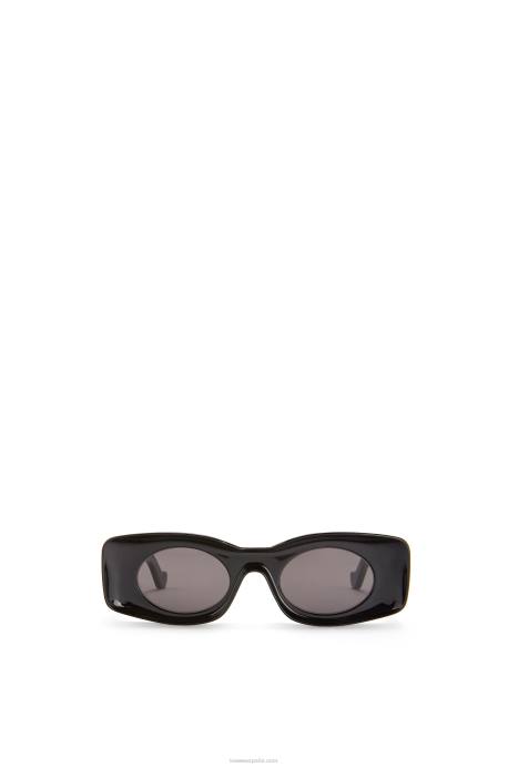 Loewe mujer gafas de sol paula's ibiza originales LP641476 negro brillante