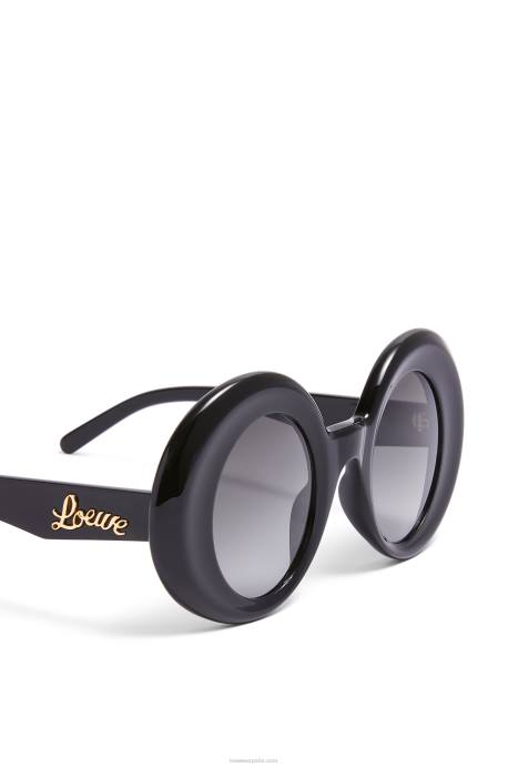 Loewe mujer gafas de sol redondas oversize de acetato LP641481 negro