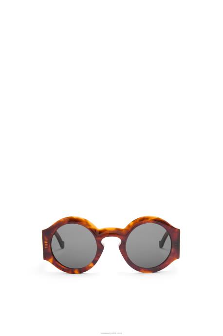Loewe mujer lentes de sol curvos en acetato LP641441 habana flameada