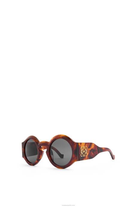 Loewe mujer lentes de sol curvos en acetato LP641441 habana flameada
