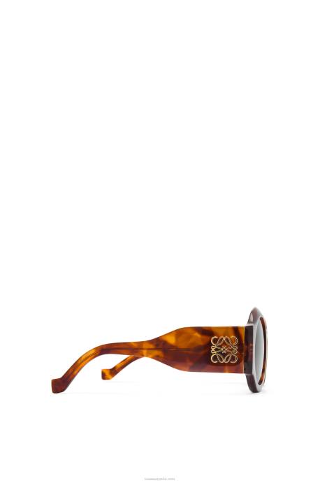 Loewe mujer lentes de sol curvos en acetato LP641441 habana flameada