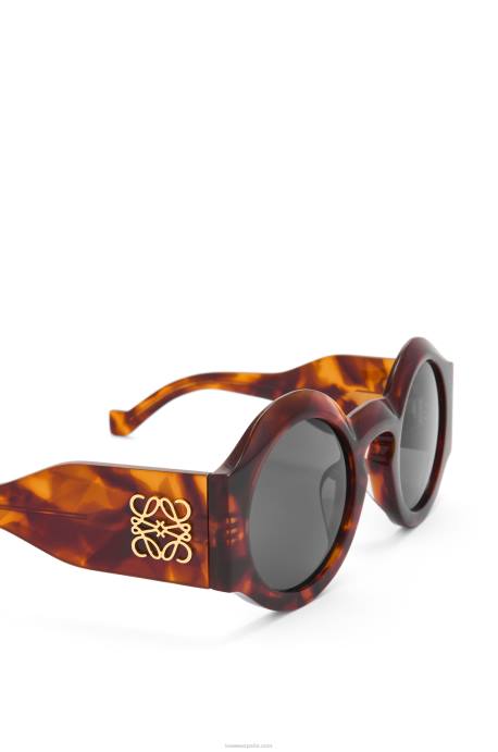 Loewe mujer lentes de sol curvos en acetato LP641441 habana flameada