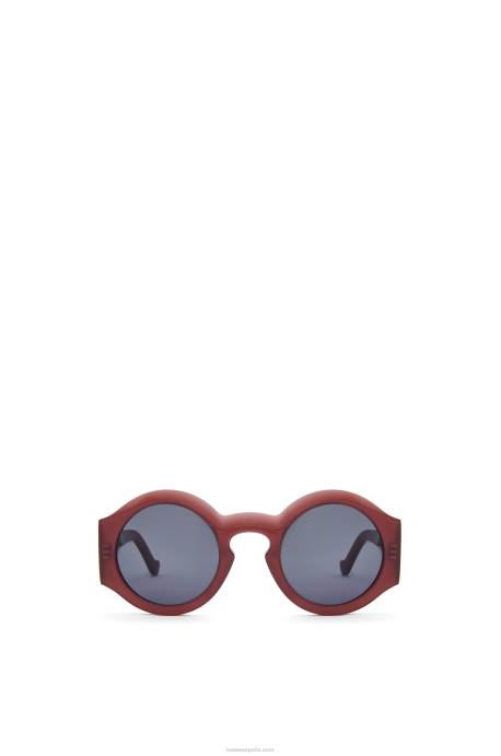 Loewe mujer lentes de sol curvos en acetato LP641442 óxido