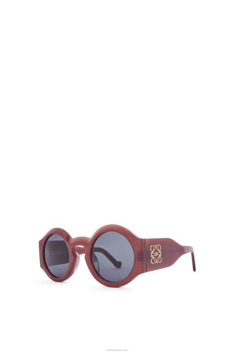 Loewe mujer lentes de sol curvos en acetato LP641442 óxido