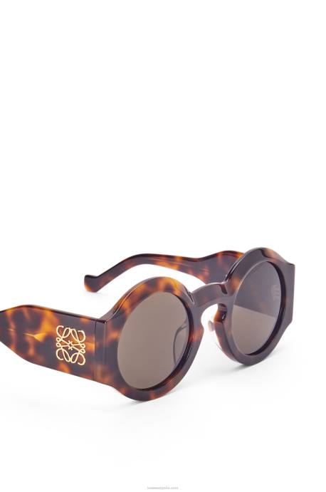 Loewe mujer lentes de sol curvos en acetato LP641444 habana clasica brillante
