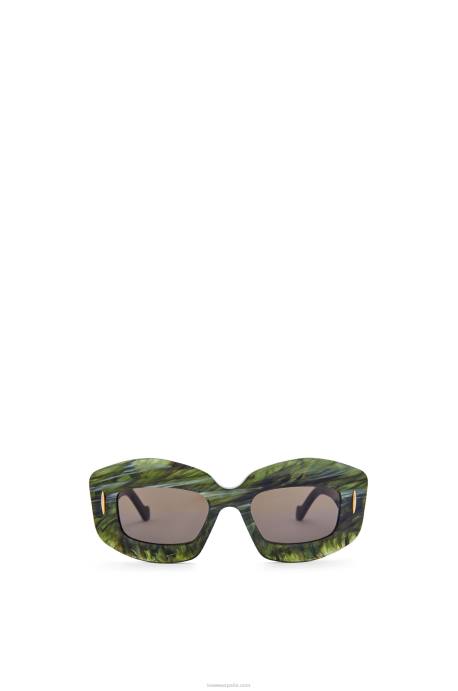 Loewe mujer lentes de sol screen en acetato LP641431 mármol verde