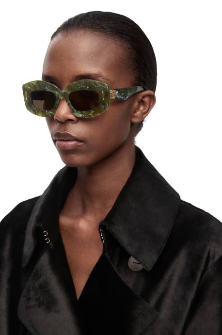 Loewe mujer lentes de sol screen en acetato LP641431 mármol verde