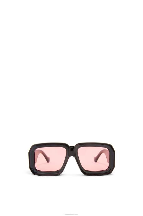 Loewe mujer paula's ibiza dive in mask gafas de sol LP641471 negro brillante