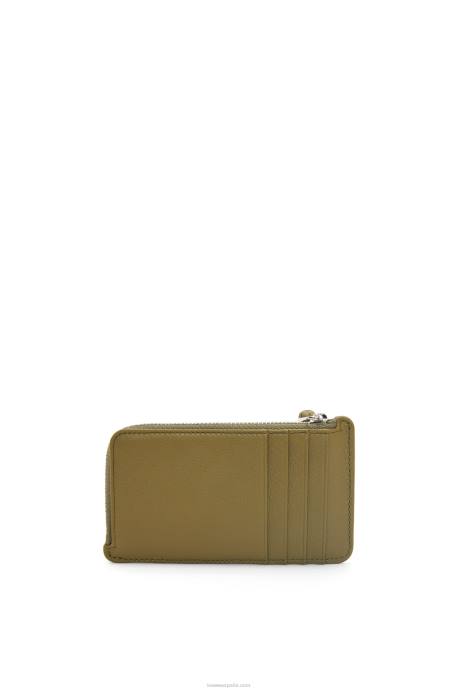 Loewe mujer monedero grande en piel de becerro clásica LP641332 aceituna