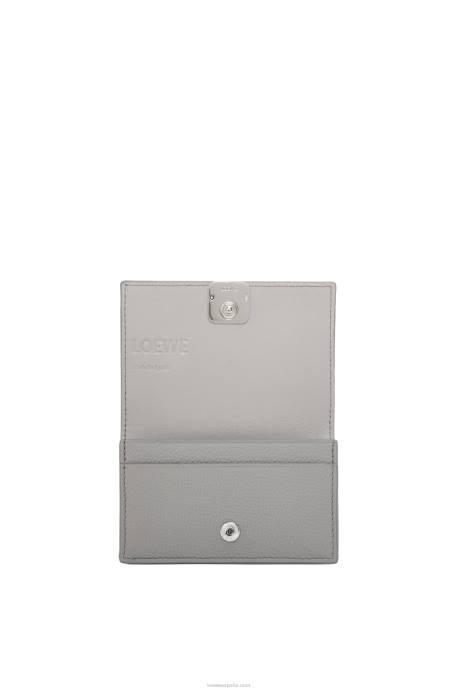 Loewe mujer tarjetero con anagrama LP641320 Perla gris