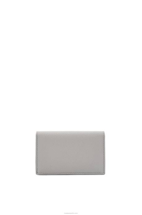 Loewe mujer tarjetero con anagrama LP641320 Perla gris