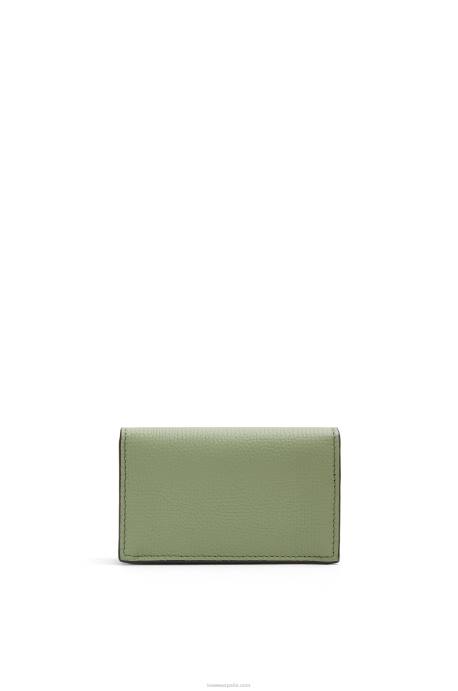 Loewe mujer tarjetero con anagrama de piel de becerro granulada LP641373 Romero