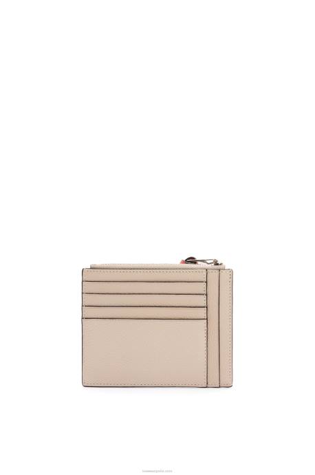 Loewe mujer tarjetero grande con monedas de suave piel de becerro granulada LP641353 avena ligera/miel