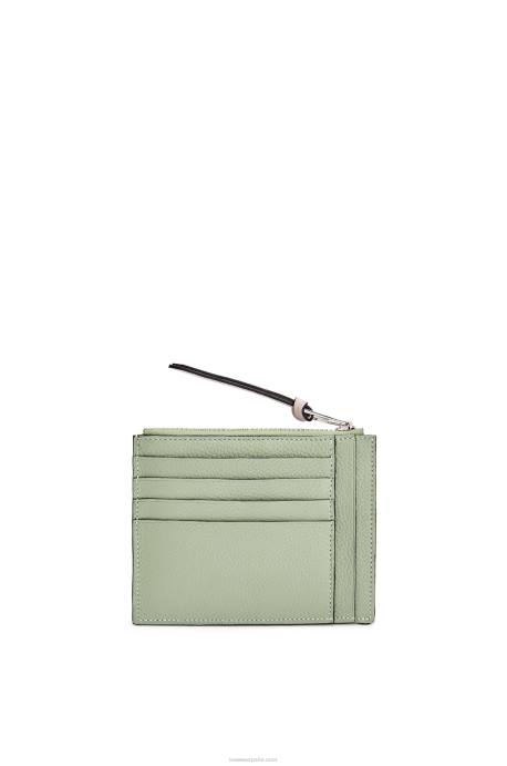 Loewe mujer tarjetero grande con monedas de suave piel de becerro granulada LP641354 romero/bronceado