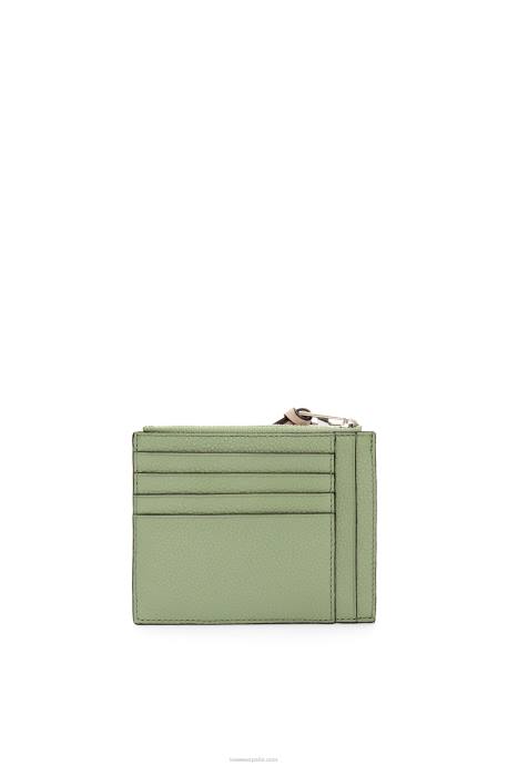 Loewe mujer tarjetero grande con monedas de suave piel de becerro granulada LP641354 romero/bronceado