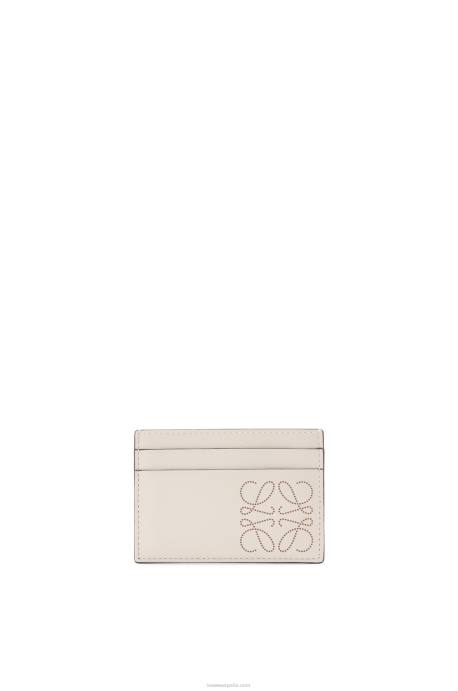 Loewe mujer tarjetero liso de la marca LP641387 avena claro/bronceado