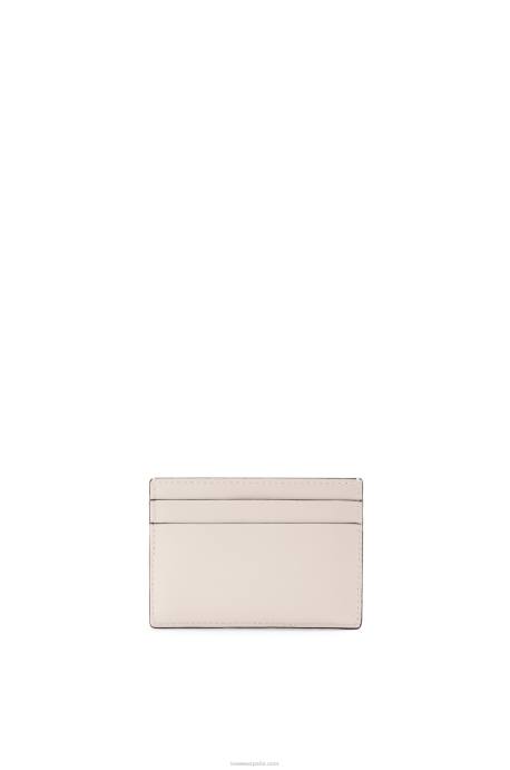 Loewe mujer tarjetero liso de la marca LP641387 avena claro/bronceado
