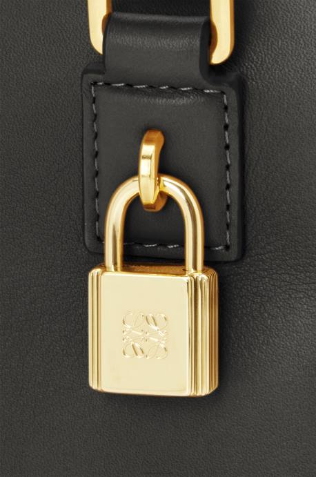 Loewe mujer Bolso amazona 16 cuadrado de piel de becerro napa LP64140 negro