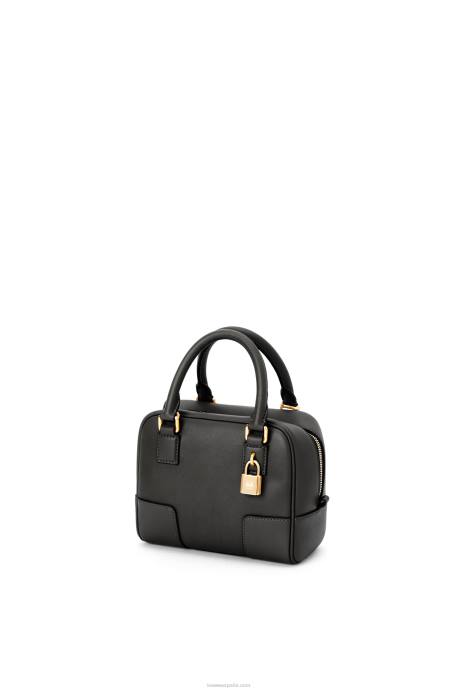 Loewe mujer Bolso amazona 16 cuadrado de piel de becerro napa LP64140 negro