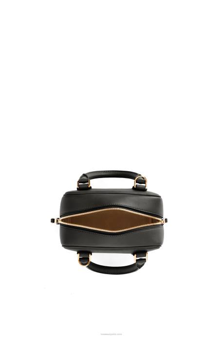 Loewe mujer Bolso amazona 16 cuadrado de piel de becerro napa LP64140 negro
