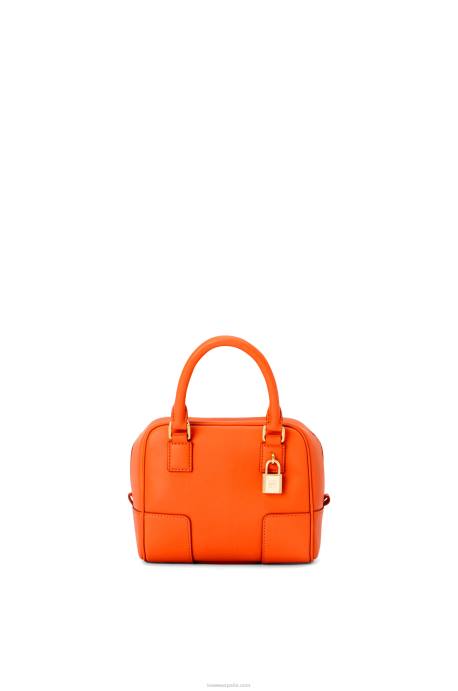 Loewe mujer Bolso amazona 16 cuadrado de piel de becerro napa LP64145 naranja