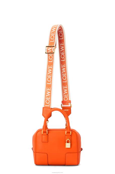 Loewe mujer Bolso amazona 16 cuadrado de piel de becerro napa LP64145 naranja