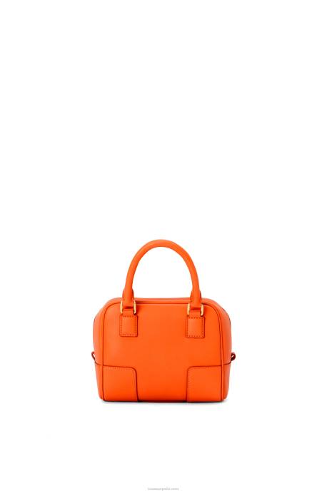 Loewe mujer Bolso amazona 16 cuadrado de piel de becerro napa LP64145 naranja