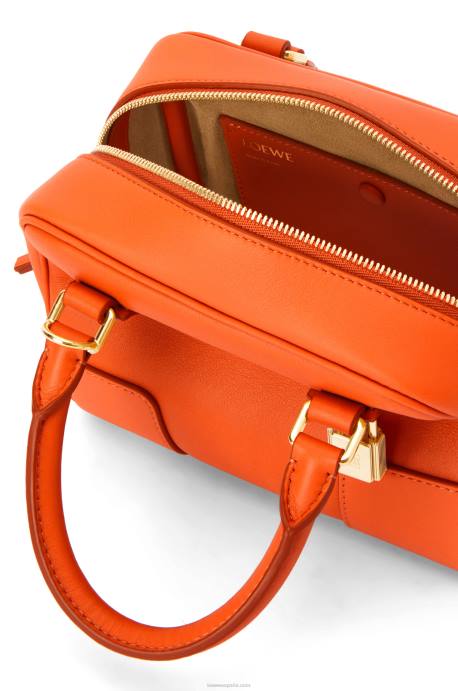 Loewe mujer Bolso amazona 16 cuadrado de piel de becerro napa LP64145 naranja
