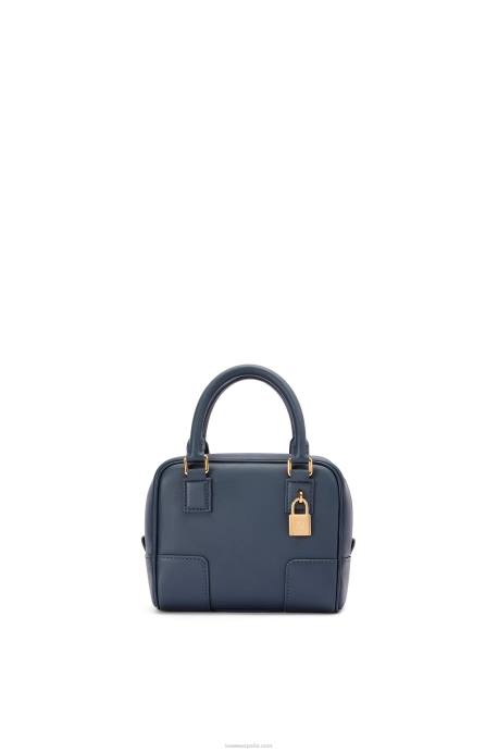 Loewe mujer Bolso amazona 16 cuadrado de piel de becerro napa LP64158 azul ónix
