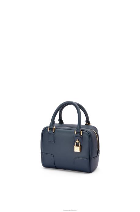 Loewe mujer Bolso amazona 16 cuadrado de piel de becerro napa LP64158 azul ónix
