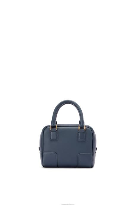 Loewe mujer Bolso amazona 16 cuadrado de piel de becerro napa LP64158 azul ónix