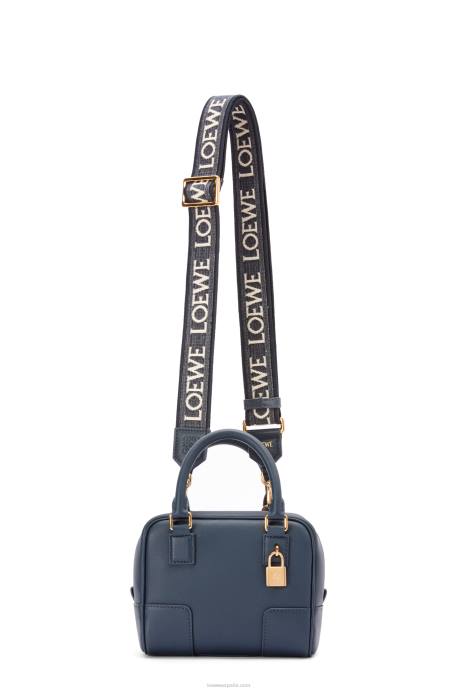 Loewe mujer Bolso amazona 16 cuadrado de piel de becerro napa LP64158 azul ónix