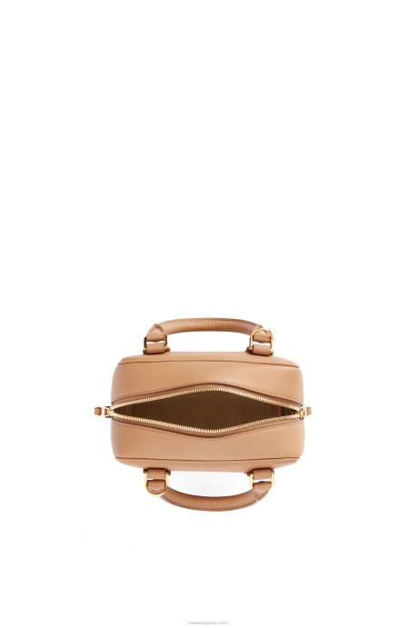 Loewe mujer Bolso amazona 16 cuadrado de piel de becerro napa LP64164 cálido desierto