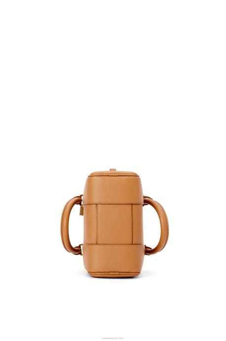 Loewe mujer Bolso amazona 16 cuadrado de piel de becerro napa LP64164 cálido desierto