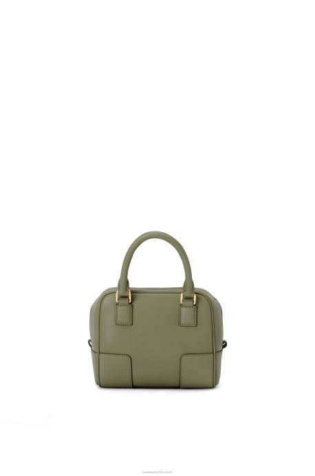 Loewe mujer Bolso amazona 16 cuadrado de piel de becerro napa LP64165 aguacate verde