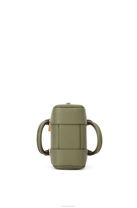 Loewe mujer Bolso amazona 16 cuadrado de piel de becerro napa LP64165 aguacate verde