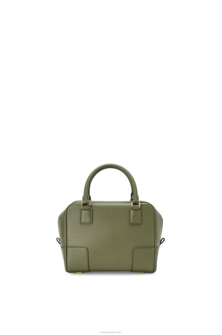 Loewe mujer Bolso amazona 19 cuadrado de piel de becerro napa LP64166 aguacate verde