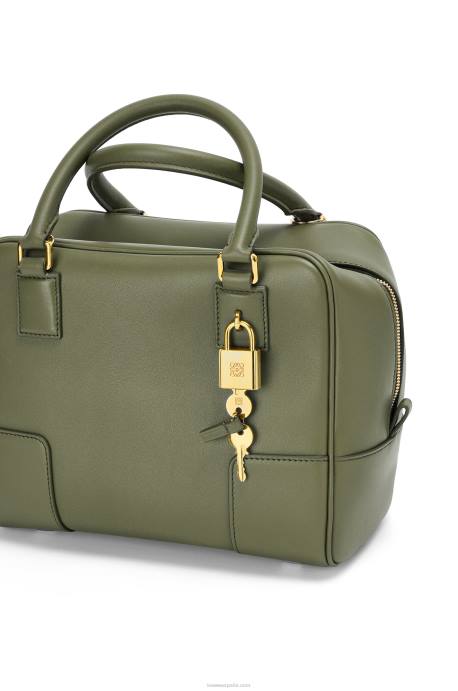 Loewe mujer Bolso amazona 19 cuadrado de piel de becerro napa LP64166 aguacate verde