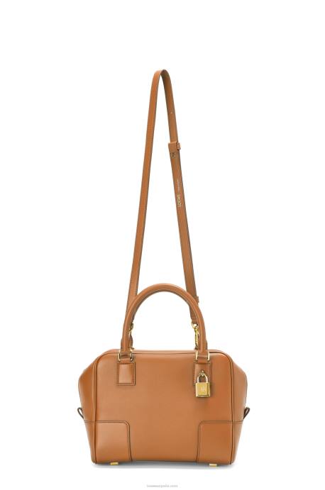 Loewe mujer Bolso amazona 19 cuadrado de piel de becerro napa LP64167 cálido desierto