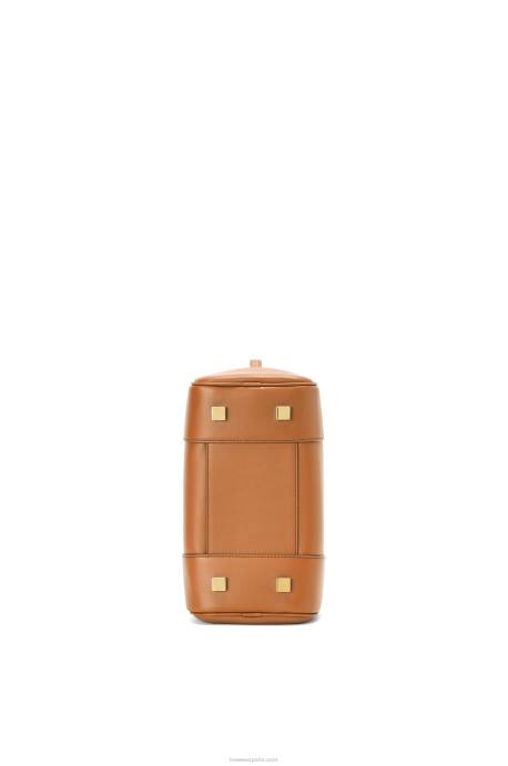 Loewe mujer Bolso amazona 19 cuadrado de piel de becerro napa LP64167 cálido desierto