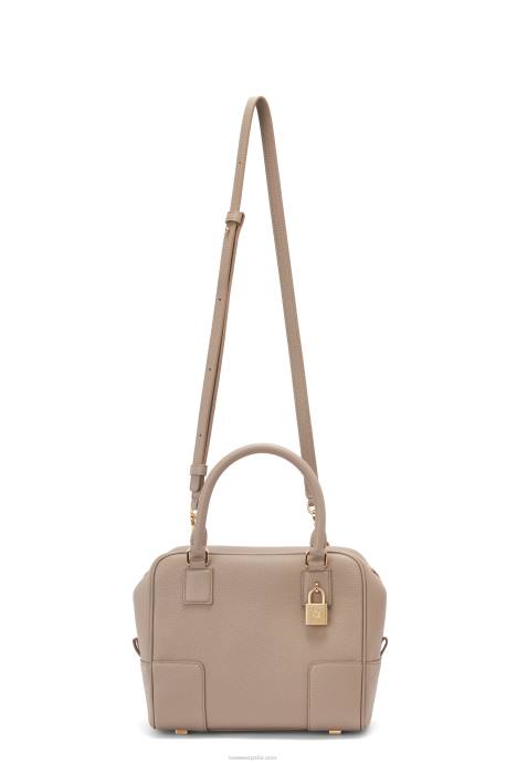 Loewe mujer Bolso amazona 19 cuadrado de suave piel de becerro graneada LP64155 arena