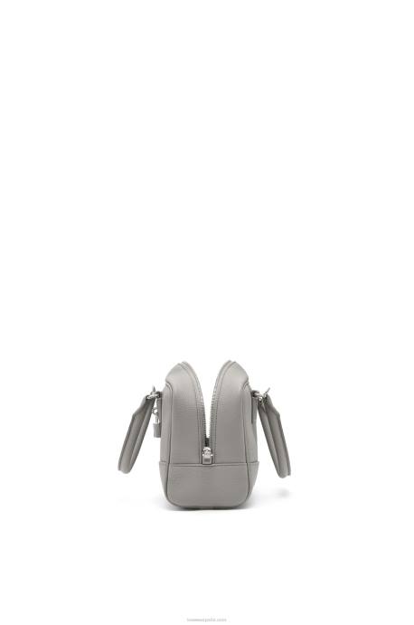 Loewe mujer Bolso amazona 23 de suave piel de becerro graneada LP64133 Perla gris