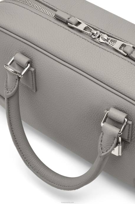 Loewe mujer Bolso amazona 23 de suave piel de becerro graneada LP64133 Perla gris