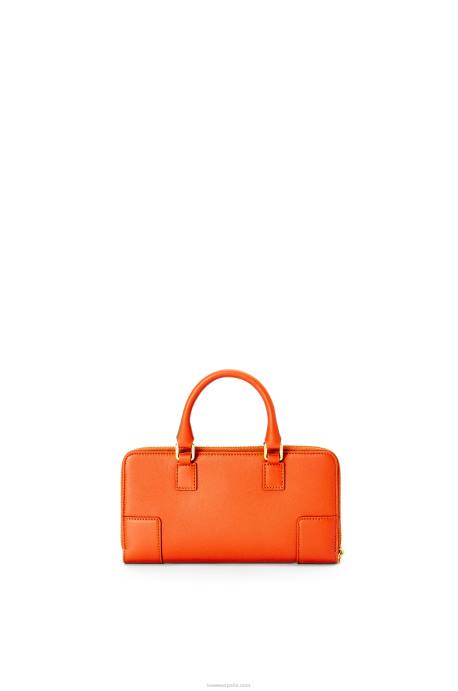 Loewe mujer bolsito amazona de napa de becerro LP64283 naranja