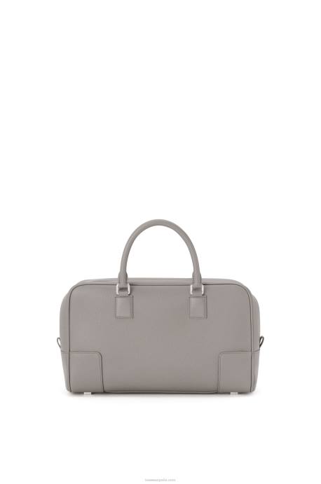 Loewe mujer bolso amazona 28 de suave piel de becerro graneada LP64134 Perla gris