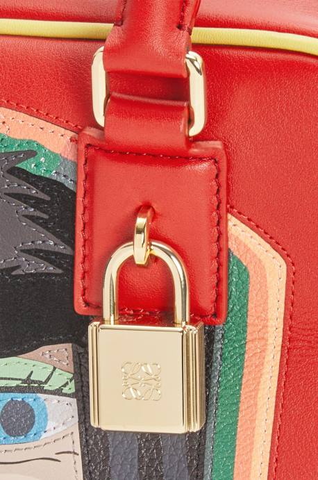 Loewe mujer bolso witch of the waste amazona 19 de piel de becerro napa LP64193 rojo