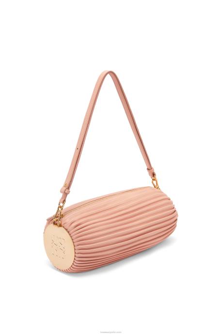 Loewe mujer bolsito para pulsera de napa de becerro y latón LP64618 Rosa palido