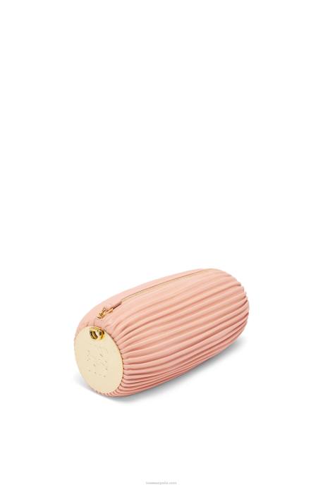 Loewe mujer bolsito para pulsera de napa de becerro y latón LP64618 Rosa palido